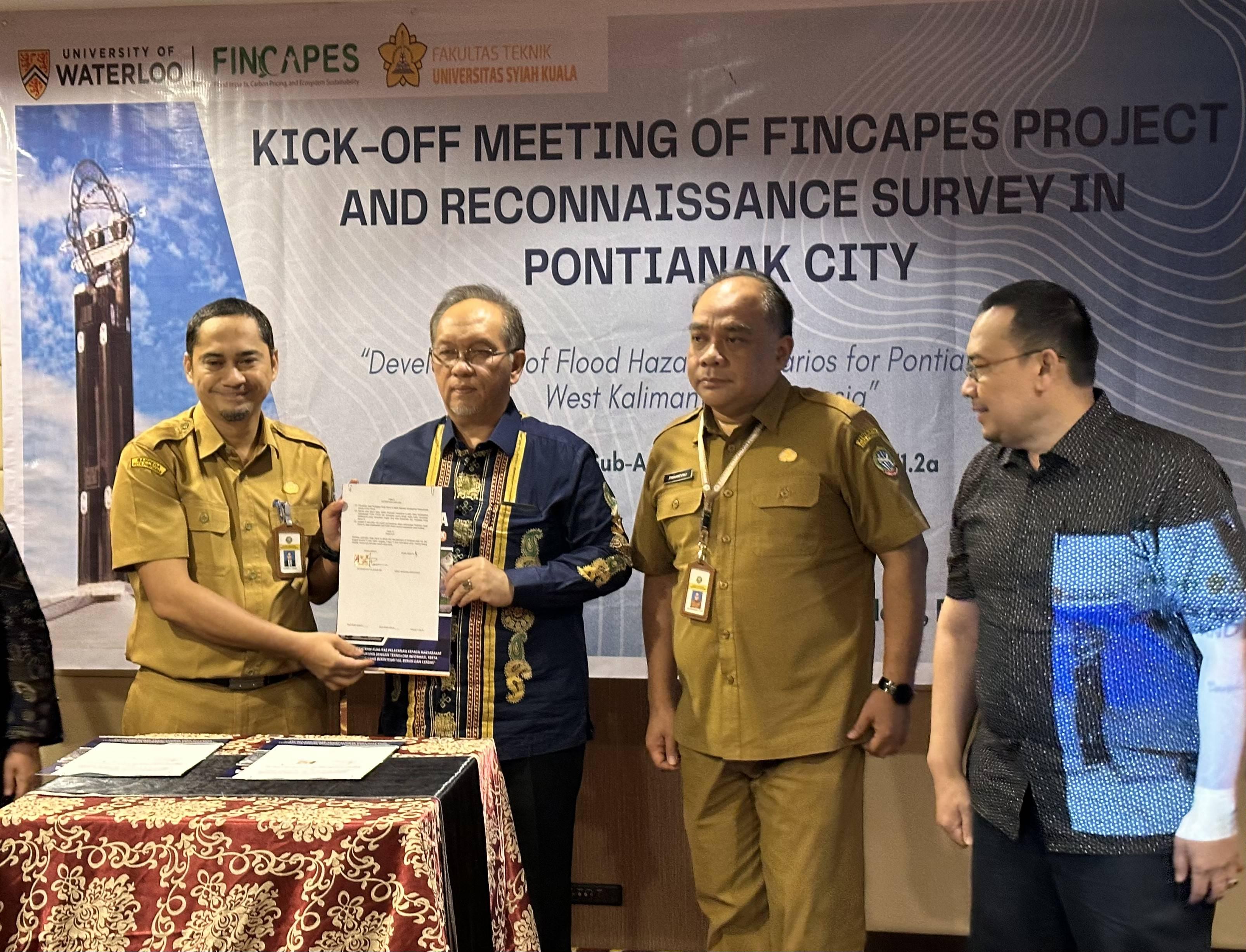 Collaboration between BAPPEDA Pontianak and the FINCAPES Project to Develop Flood Threat Scenarios